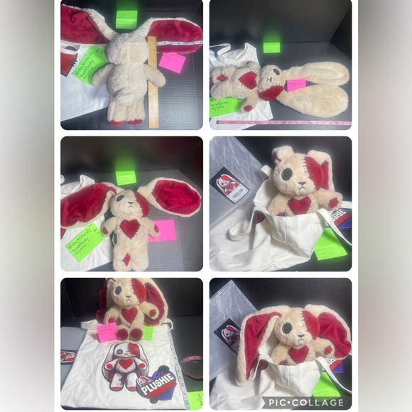 LAST DAY! BNIB GENUINE PLUSHIE DREADFUL LOVE RABBIT AND MATCHING TOTE - Picture 14 of 16